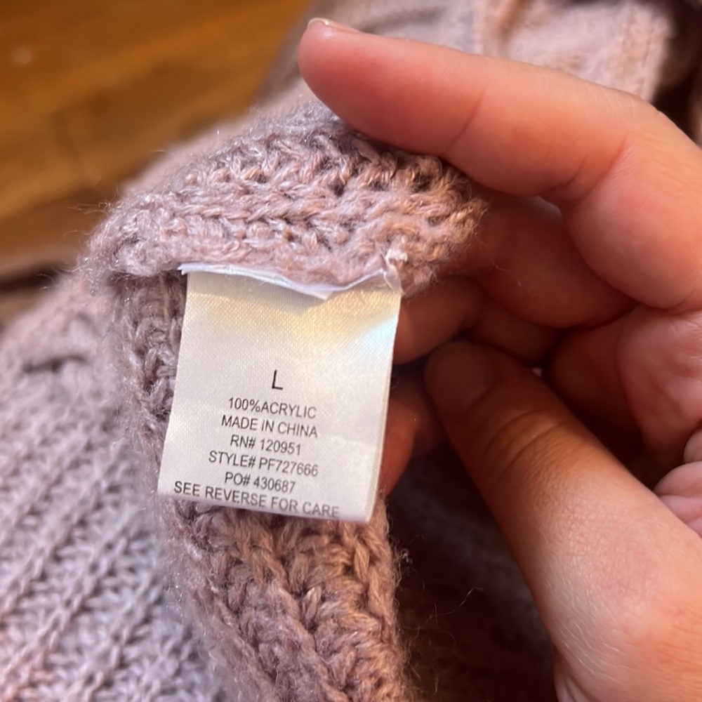 Pink Cardigan Sweater - Picture 5 of 5